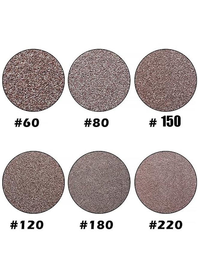 هابي دي عبوة مكونة من ستة كتل من ورق الصنفرة، كل عبوة تحتوي على 6 أنواع من الحبيبات: 60/80/120/220/180/150. إسفنج صنفرة يدوي قابل للغسل وإعادة الاستخدام، مناسب للأخشاب، الحوائط الجافة، ومعجون المعدن. - Image 4